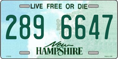 NH license plate 2896647