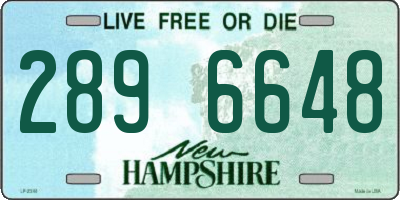 NH license plate 2896648