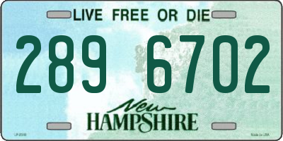 NH license plate 2896702