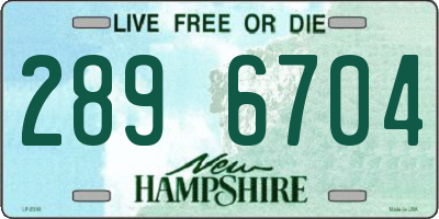 NH license plate 2896704