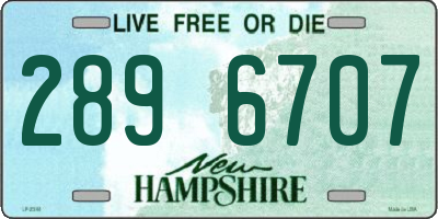 NH license plate 2896707