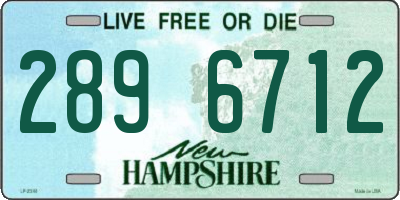 NH license plate 2896712