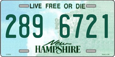 NH license plate 2896721