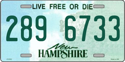 NH license plate 2896733