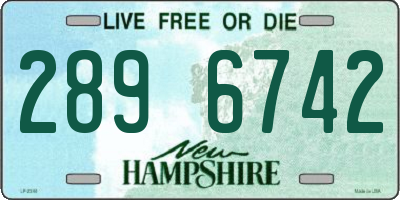 NH license plate 2896742