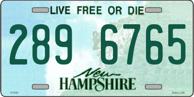 NH license plate 2896765