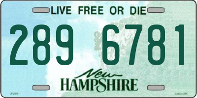 NH license plate 2896781