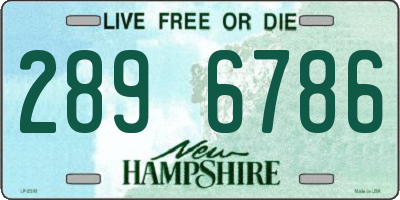 NH license plate 2896786