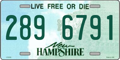 NH license plate 2896791
