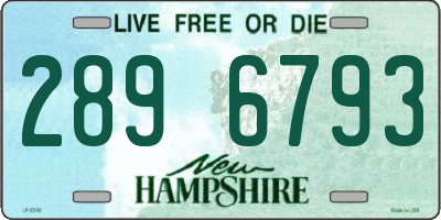 NH license plate 2896793