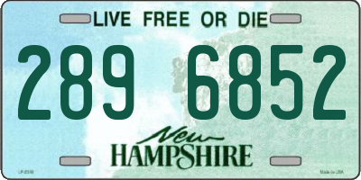 NH license plate 2896852
