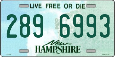 NH license plate 2896993