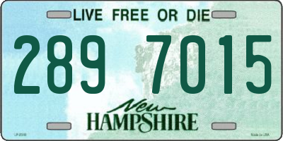 NH license plate 2897015