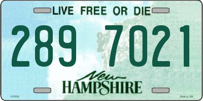 NH license plate 2897021