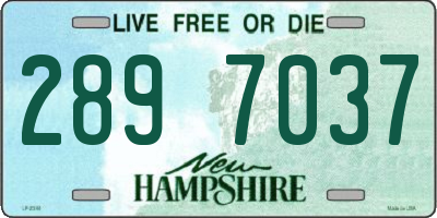 NH license plate 2897037