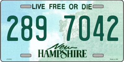 NH license plate 2897042