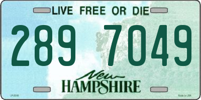 NH license plate 2897049