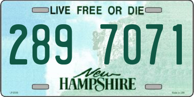 NH license plate 2897071