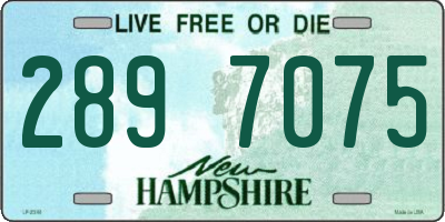NH license plate 2897075