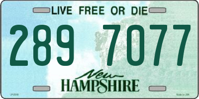NH license plate 2897077