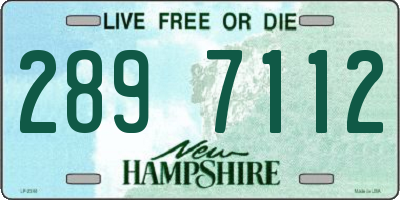 NH license plate 2897112