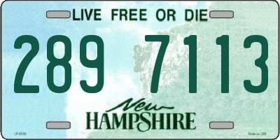 NH license plate 2897113