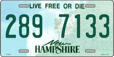 NH license plate 2897133
