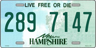 NH license plate 2897147