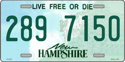 NH license plate 2897150