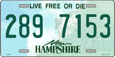 NH license plate 2897153