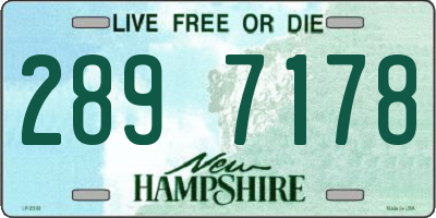 NH license plate 2897178