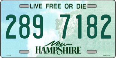 NH license plate 2897182