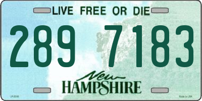NH license plate 2897183