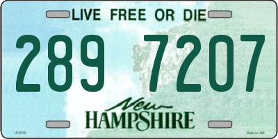 NH license plate 2897207