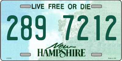 NH license plate 2897212