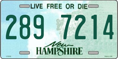 NH license plate 2897214