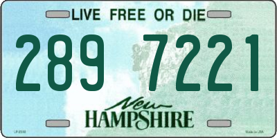 NH license plate 2897221