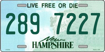 NH license plate 2897227