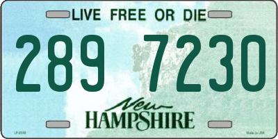 NH license plate 2897230