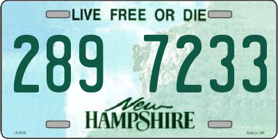 NH license plate 2897233