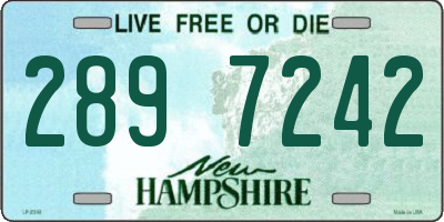 NH license plate 2897242