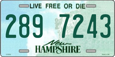 NH license plate 2897243
