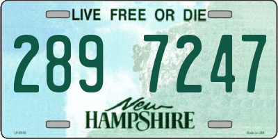 NH license plate 2897247