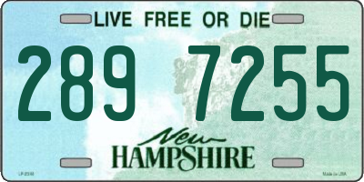 NH license plate 2897255