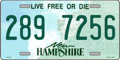 NH license plate 2897256