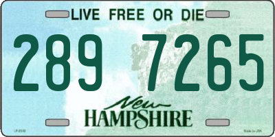 NH license plate 2897265