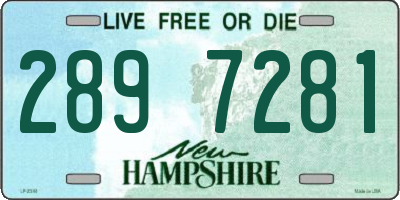 NH license plate 2897281