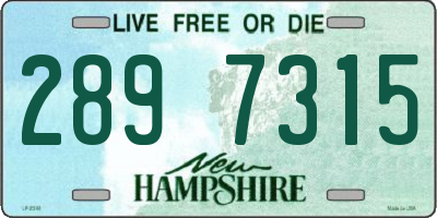 NH license plate 2897315