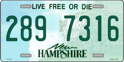 NH license plate 2897316