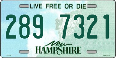 NH license plate 2897321